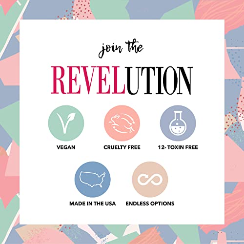 Revel Nail Dip Powder - Pink Powder Dip Nail Polish, Chip Resistant Dip Nail Powder with Vitamin E and Calcium, DIY Manicure, 4-Pack