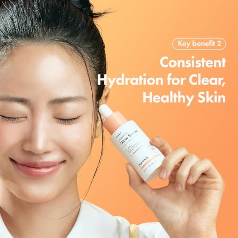 Hanskin Vitamin C Glow Serum ? Korean Brightening Facial Serum for Glowing, Radiant, Even-Toned Skin | 10% Ascorbic Acid & Vitamin C + B12 | Lightweight, Skin-Boosting Daily Serum | 1.01 fl oz