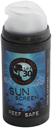 Organic Reef Safe SPF 30 Mineral Sunscreen Lotion with Clear Zinc & Aloe