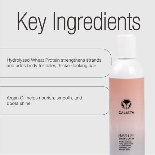 Calista Embellish Styling Cream 4 oz - Volumizing, Frizz Control & Heat Protection