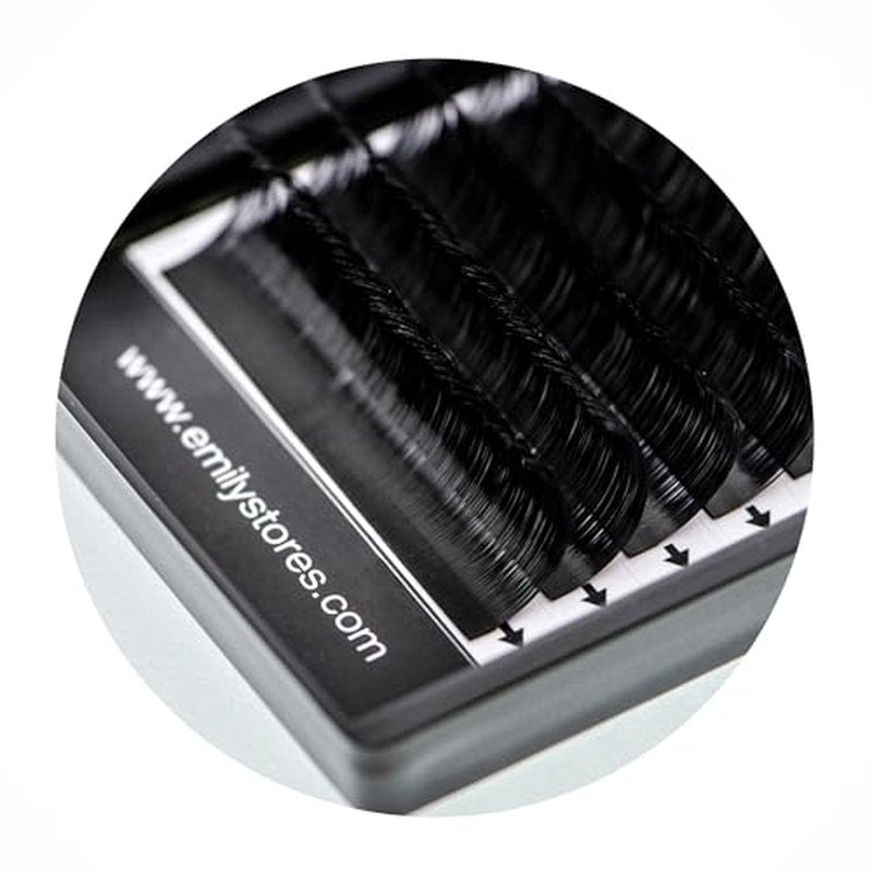 Lash Extensions 0.15mm Thickness J Curl 8mm Length Individual Volume Natural Eyelashes For Eyelash Extensions(0.15,J,8mm)