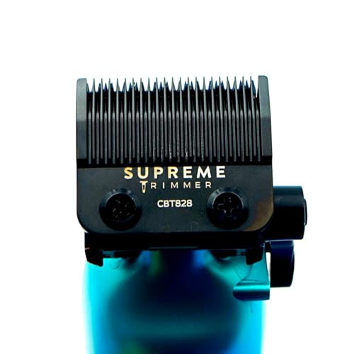 Supreme Trimmer DLC Coated Steel Replacement Blade CBT828 | Taper Blade for Hair Clippers | Black