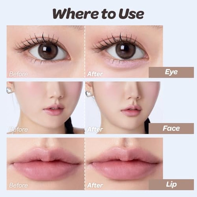I'M MEME Shading - I'm Multi Stick 001 Bronzer | Easy Blending, Matte Finish, Suitable for Beginners, Lightweight, Natural Contour Makeup, Daily Use, Natural Blur Effect, Stocking Stuffers, 0.24 Oz
