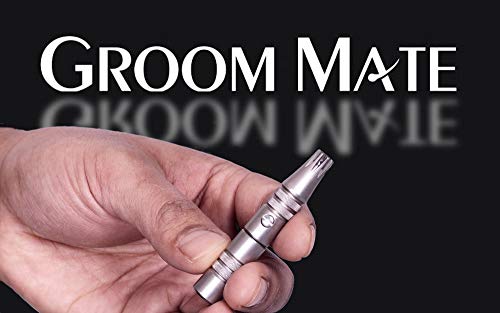 Stainless Steel Nose & Ear Hair Trimmer - Manual, Eco-Friendly, No Batteries