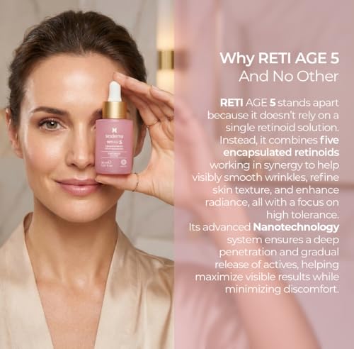 Anti-Aging Face Serum with Retinoids, Peptides & Hyaluronic Acid - 1 oz