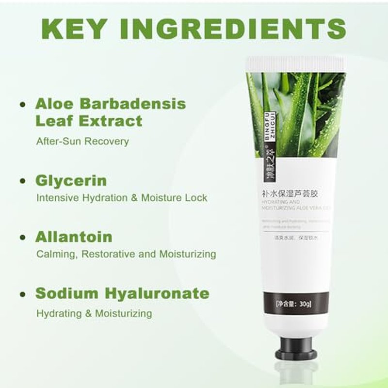 30PCS Travel Size Aloe Vera Gel