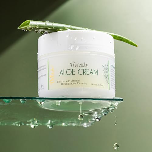 Unscented Miracle Aloe Moisturizer 16oz - Face & Body Hydrating Lotion with Vitamin E - 2 Pack