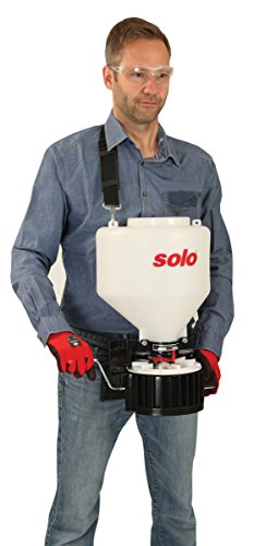 Portable Chest-Mount Spreader - 20lb Capacity, Adjustable Flow, Cross-Shoulder Strap - White, Variation of Spreader