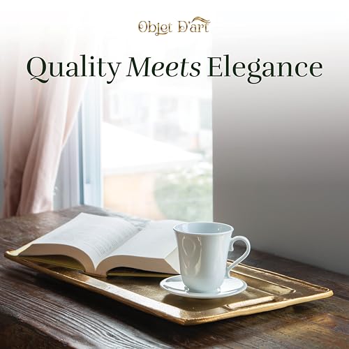 Beaufort Rectangular Gold Bar Tray Set of 2 - Elegant Decorative Home Accent