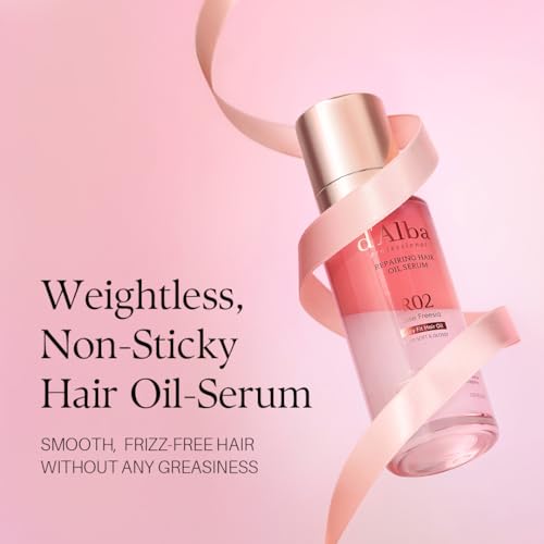 Holiday Hair Care Gift Set with Nourishing Hair Oil & Perfume Duo - Rose & Freesia Scent, 4.23 fl oz.