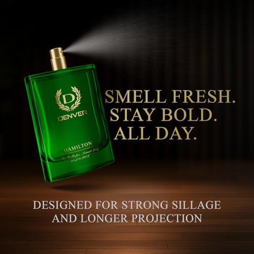 Denver Hamilton Men's Eau de Parfum - Long-Lasting Lavender & Spicy Fragrance 3.38oz x2