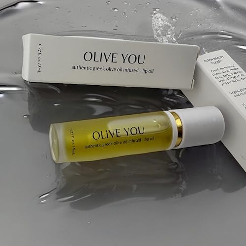 Hydrating Lip Oil with Olive Oil & Squalane - Non-Sticky, Nourishing Gloss