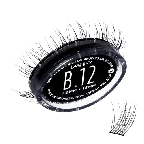 Lashify Bold 12mm Gossamer Eyelash Extensions Refill - Natural Volume, Easy Application