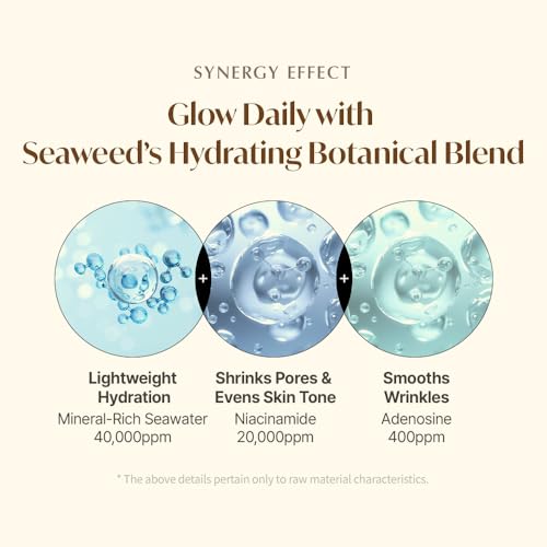 ONUL31 Fucoidan Satin Essence Toner?Korean Facial Toner with 4% Hawaiian Sea Water & Niacinamide, Alcohol Free, Hydrating, Soothing, Gentle 6.76fl.oz.