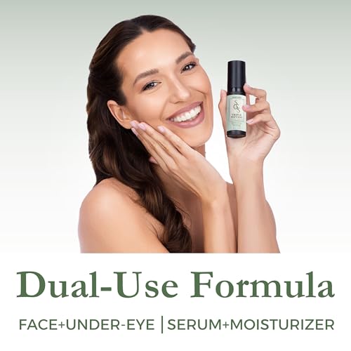 Triple Peptide Repair Serum- Firming Face & Eye Treatment for Sensitive Skin, Lightweight Hydrating Formula with Peptides, Hyaluronic Acid, Niacinamide & Ceramides, 1oz