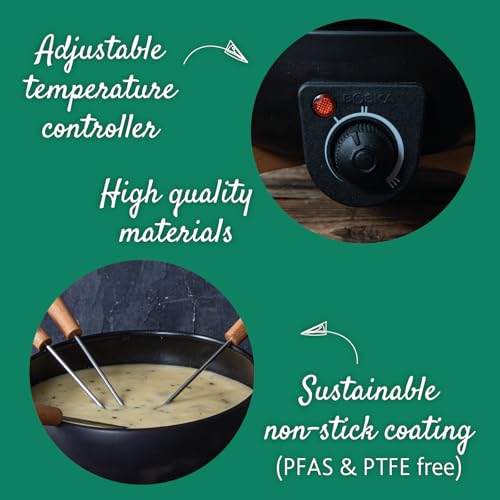 Electric Fondue Set Party Version - 2.4 Quart with Adjustable Temperature