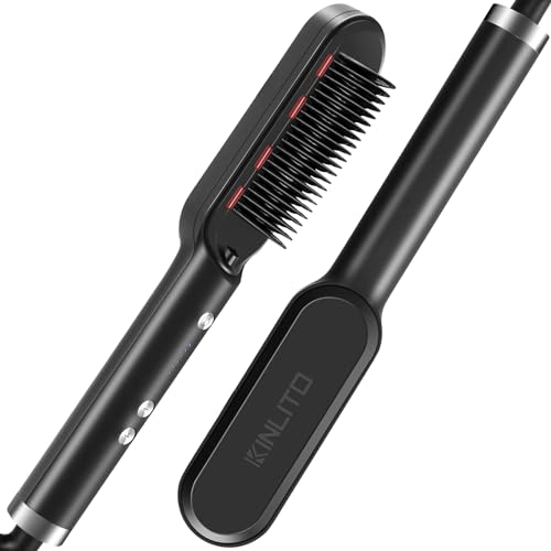 Hair Straightening Comb with Fast Heating & Anti-Scald Safety - Professional Styling Tool