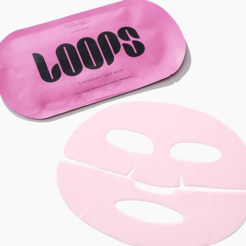 LOOPS DOUBLE TAKE - Glow Hydrogel Face Mask - Calms and Soothes Skin¡¯s Surface - Helps Refine Pores and - Leaves You Glowing and Luminous - For All Skin Types - 1 Pc (Pack of 2)