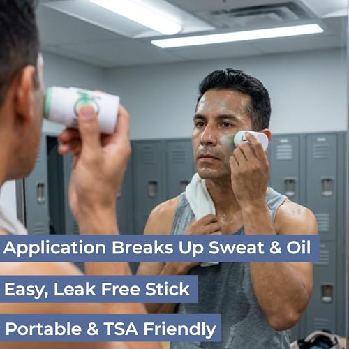 WYOS Face Cleanser Stick for Men ? Hydrating Glycerin Formula Deep Cleans Without Drying, Removes Sweat, Oil & Dirt, Gentle on Sensitive Skin, Solid Facial Wash, Leak-Proof & TSA-Friendly 3 Pack
