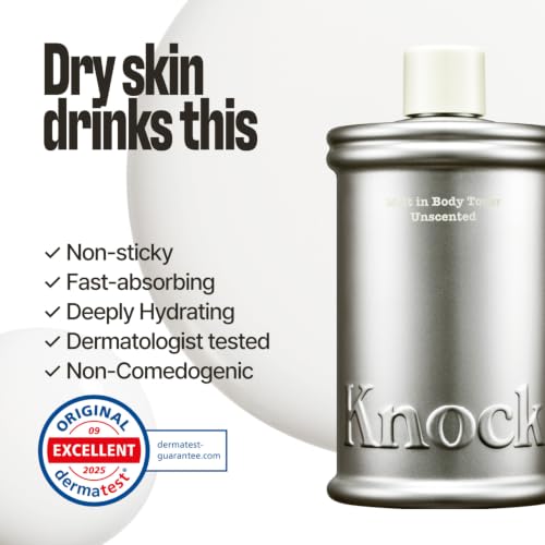 Unscented Knock Melt-In Body Toner & Moisturizer 10.14 Fl Oz - Hydrating Body Care