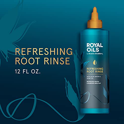 Royal Oils by Head & Shoulders Refreshing Root Rinse with Aloe Water and Hemp Oil, 12 fl oz