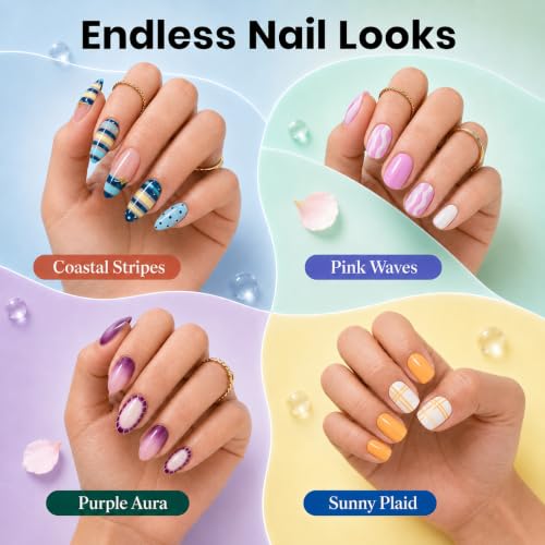 Beetles Gel Nail Polish Set - 36 Colors Vivid Seasons Fall with Top Coats & Tools - Variation: A-Mixed Finishes