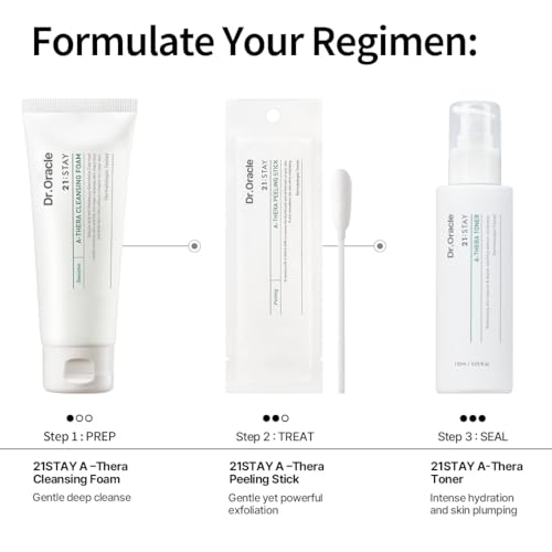 A-Thera Toner Facial Moisturizer Face Serum Korean Skincare Toner for Sensitive Skin, (4.05fl.oz.fl.), Dermatologist Tested, 21;Stay by DR.ORACLE