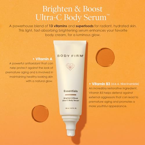 Body Serum Brightening & Hydrating with Vitamins - 4 Fl Oz