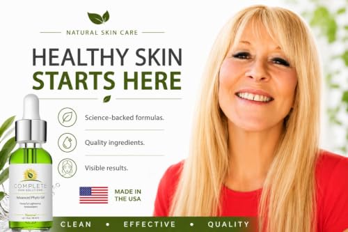 Anti-Aging Face Serum with Botanical Extracts - Calms & Softens Skin, 1 oz