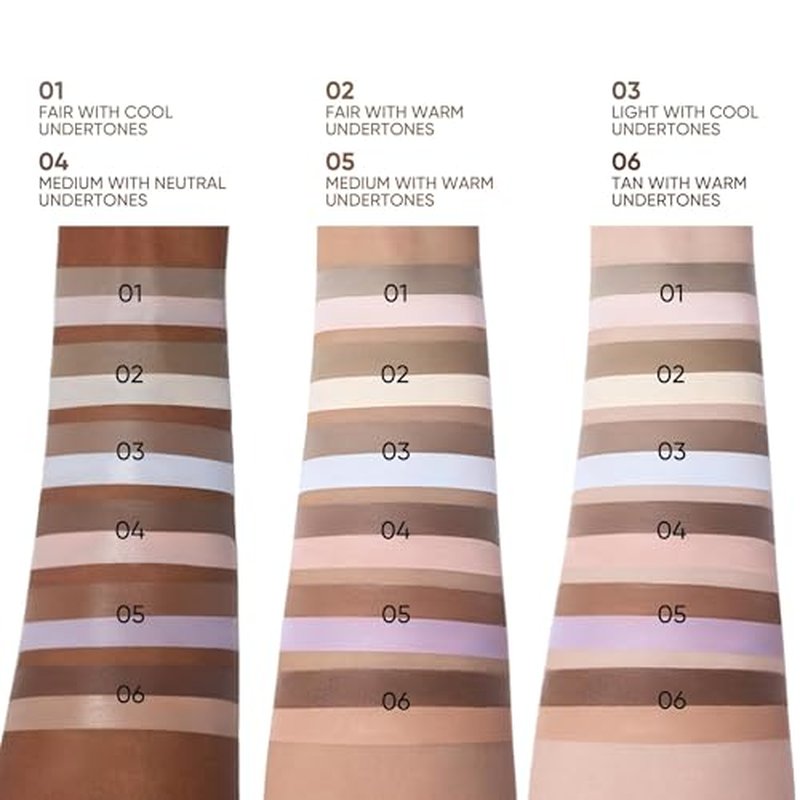 JUDYDOLL Liquid Contour & Under Eye Brightening,Highlighter, Buildable, Ultra-Blendable Contour, Face Contouring Liquid (02 Fair With Warm Undertones)