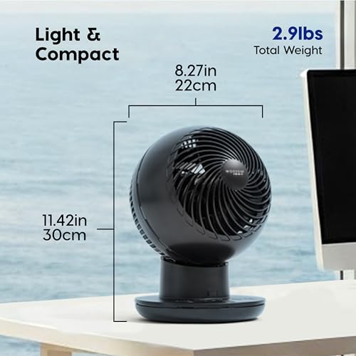 Air Circulator Fan with Remote 8 Speeds DC Motor Oscillation Black - Variation of THIS listing