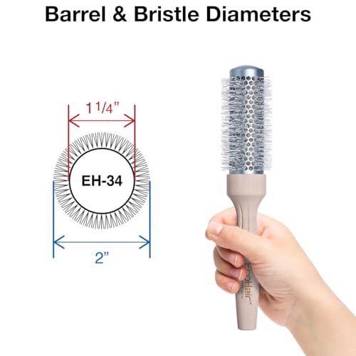 Olivia Garden EcoHair Thermal Bamboo Round Hair Brush 1 1/4" - Not Electrical