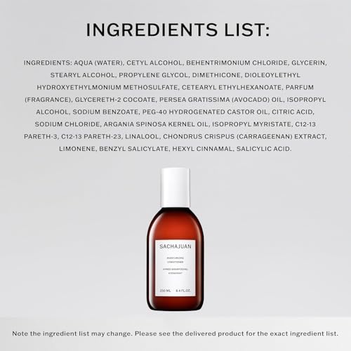 Moisturizing Conditioner for Hair Hydration Repair Frizz Control Paraben-Free