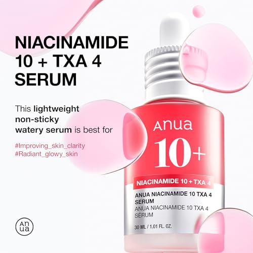 Anua Ultimate Glow Protection Duo, Zero-Cast Moisturizing Finish Sunscreen + Niacinamide 10 + TXA 4 Serum, SPF 50,No White Cast, Facial Serum for face, Korean skincare Set