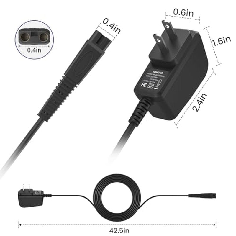 5V 1A Adapter for Andis Shaver Charger Power Cord, Replacement Andis Charger Compatible with 17150 17165 TS-1 TS-2 Foil Shaver