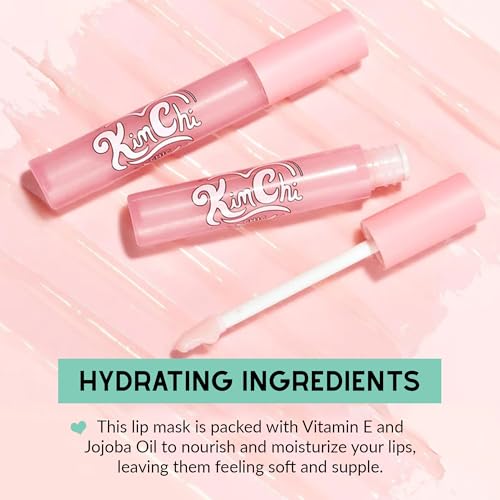KimChiChic Beauty Candy Lips Hydrating Lip Mask, Lip Balm for Moisturizing Lip Care, Nourish and Shine for Dry Lips, Pink Sour Punch Lip Tint, 0.09 fl oz