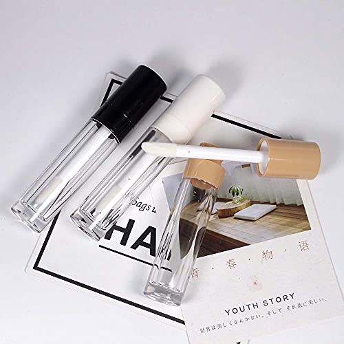 Lip Gloss Tubes 8ml with Wand Cap - White, 30pcs Empty Refill Containers