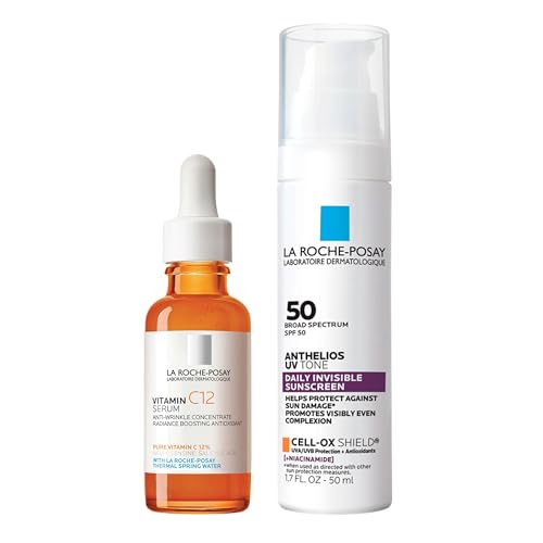 Vitamin C Serum with SPF 50 for Face - Hydrating Hydracare & Salicylic Acid, 2-Pack for Normal & Oily Skin - Variation of UV Tone SPF 50 / 2.71