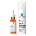 Vitamin C Serum with SPF 50 for Face - Hydrating Hydracare & Salicylic Acid, 2-Pack for Normal & Oily Skin - Variation of UV Tone SPF 50 / 2.71