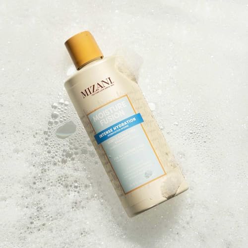 Mizani Moisture Fusion Gentle Clarifying Shampoo - Cleanses Hair to Remove Buildup, With Charcoal, For Curly Hair