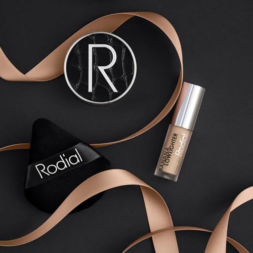 Rodial Banana Makeup Kit - Rodial Deluxe Makeup Gift Set with Banana Lowlighter 0.05 fl oz, Glass Powder 0.2 oz & Powder Puff - Complexion Brightening, Illuminating & Flawless Finish Set