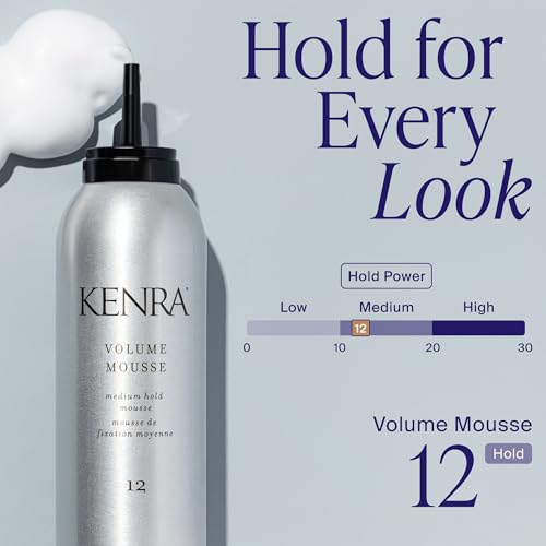 Professional Volume Mousse 12 | Firm Hold Mousse | Alcohol Free | Non-drying, Non-flaking Lightweight Formula | Tames Frizz & Conditions | Thermal Protection up to 45F | All Hair Types