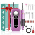 Cordless Electric Nail Drill Kit 45000 RPM for Professional Manicure & Pedicure - Pink
