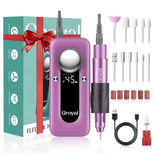 Cordless Electric Nail Drill Kit 45000 RPM for Professional Manicure & Pedicure - Pink