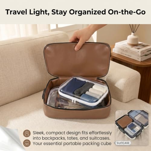 3 Pack Large Clear Hard Shell Zipper Diaper Bag Organizer - 10x12 Inches