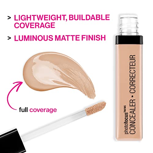 Wet n Wild Photo Focus Concealer, Light Honey, Under Eyes, Makeup, Blemish, Full Coverage, Lightweight (Pack of 2)