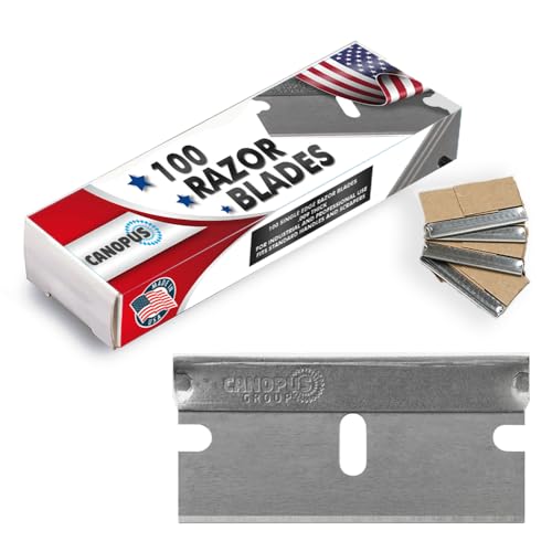 CANOPUS Heavy Duty Single Edge Razor Blades Pack of 3 (100 Count)