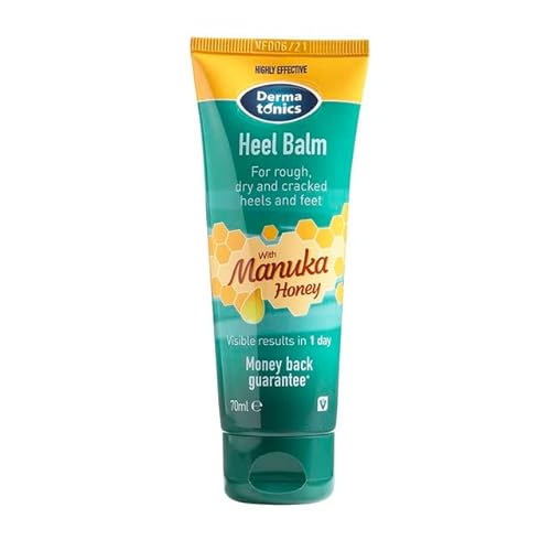 Dermatonics Foot Cream for Dry Cracked Heels (3 Pack) - 25% Urea with Manuka Honey, Intensive Moisturizing Treatment, Callus Remover, Exfoliating Care for Rough Feet Elbows Hands - Skin Repair 2.37oz