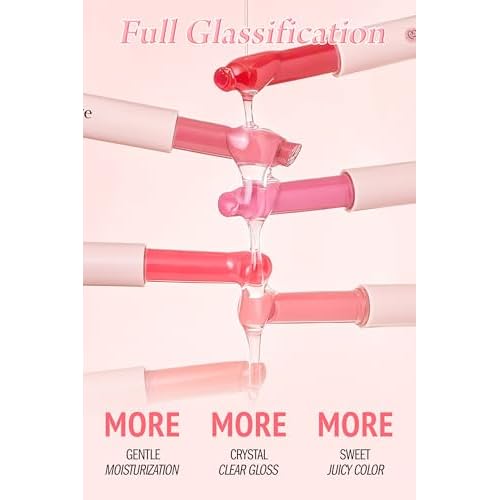 SELF BEAUTY Veganize Collagen Lip Glass Balm | Hydrating Lip Balm in 9 Vibrant Colors | Moisturizing Lip Care Infused with Collagen Jelly Magic | No Animal Trial Lip Balm 0.06 oz (#4 Light Peach)