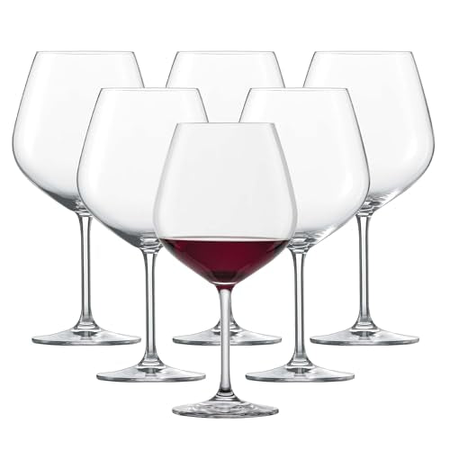 Clear Claret Burgundy Wine Glass Set of 6 - 25 Ounce Tritan Crystal